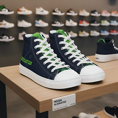 Never Alienated -Women’s High Top Canvas Shoes