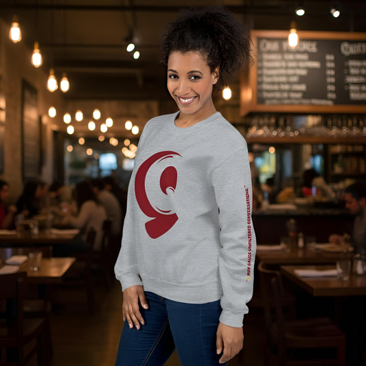 “Warning: May Cause Unfiltered Conversations." - Crew Neck Sweatshirt